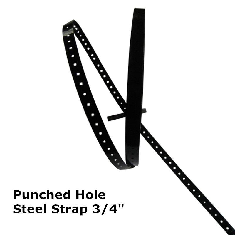 wholesale cheaper roll of 3/4 inch Punched straps perforated metal strapping with holes