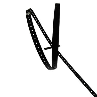 Manufacturer directly supply 19mm black perforated steel strap with holes