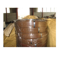Heavy duty black annealed cold rolled strips Ribbon oscillated brown steel strapping band 45KG/roll