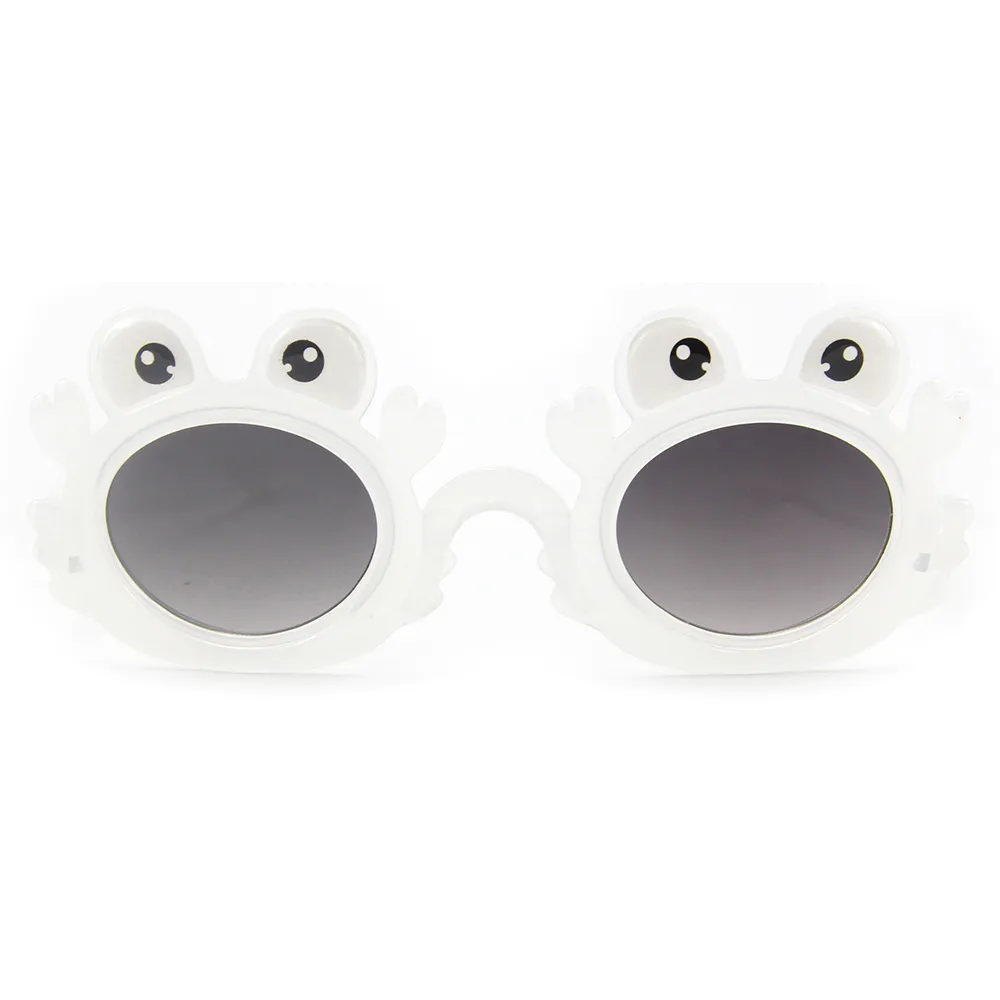 EUGENIA 2021 Kids Sunglasses frog Frames Cheap Cute Round UV400 Lenses Children sun Glasses
