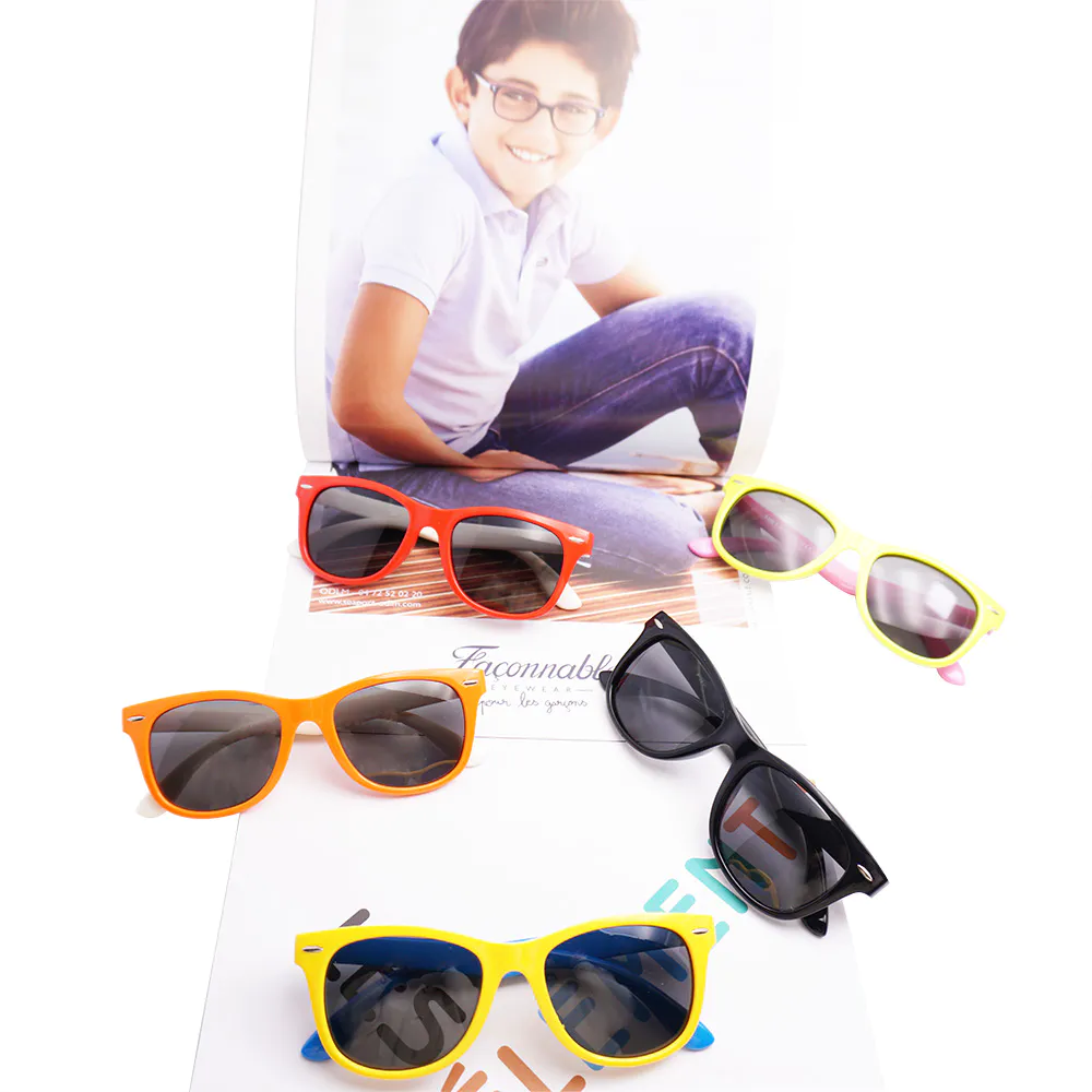 EUGENIA TPE kids sunglasses high quality unbreakable 2021 polarized kids sunglasses