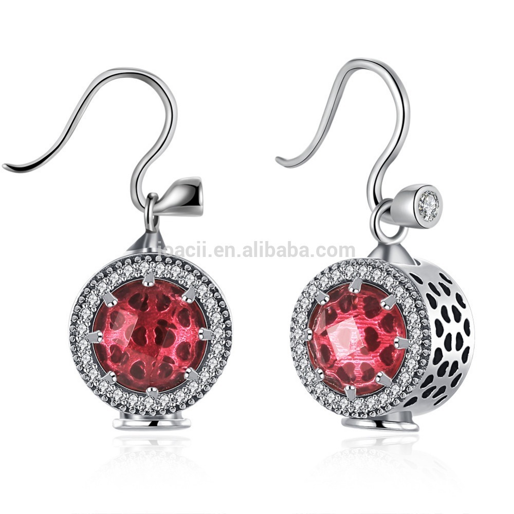 Joacii earrings japanese Crystal Diamond Drop Earring with 18K Silver Plating Earring for Woman