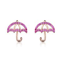 925 Sterling SilverRaindrop Umbrella Shaped Pendant Earrings With Korvarengas
