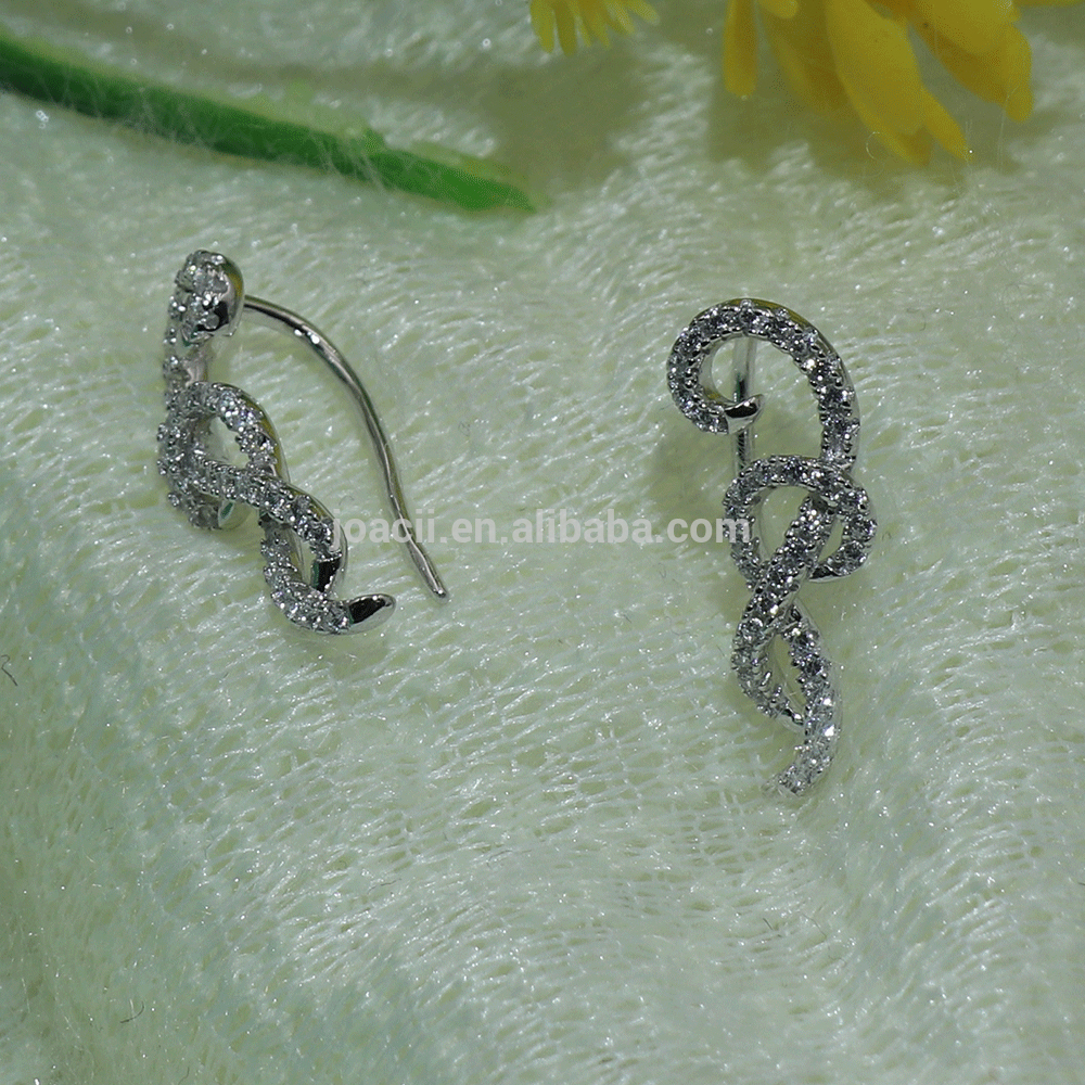 Musical Notation Ladies Jewelry 925 Sterling Silver Earrings