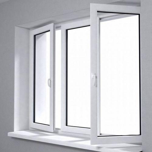 White Frame Color Powder Coating Double Glass Factory Price Aluminum Swing Window
