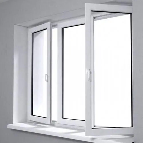 Double Glass Clear Tempered Glass Sound Insulation Factory Price Aluminum Swing Window