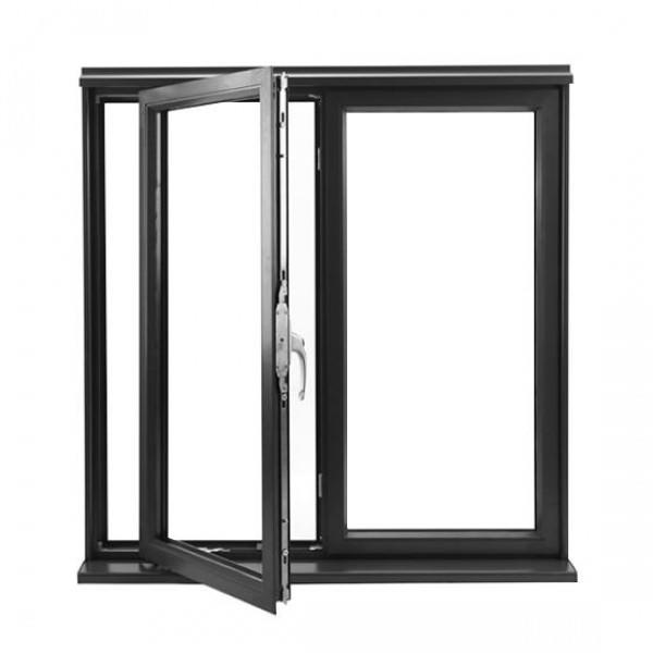 Aluminum Frame Tempered Glass Casement Window Design
