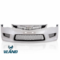 VLAND factory for car bumper for CIVIC bumper for 2006-2011 with fog light and grille for CIVIC Front bumper