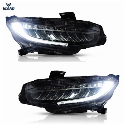 VLAND factory accessory for Car led lights for CIVIC LED Head light 2016 2017 2018 with moving turn signal