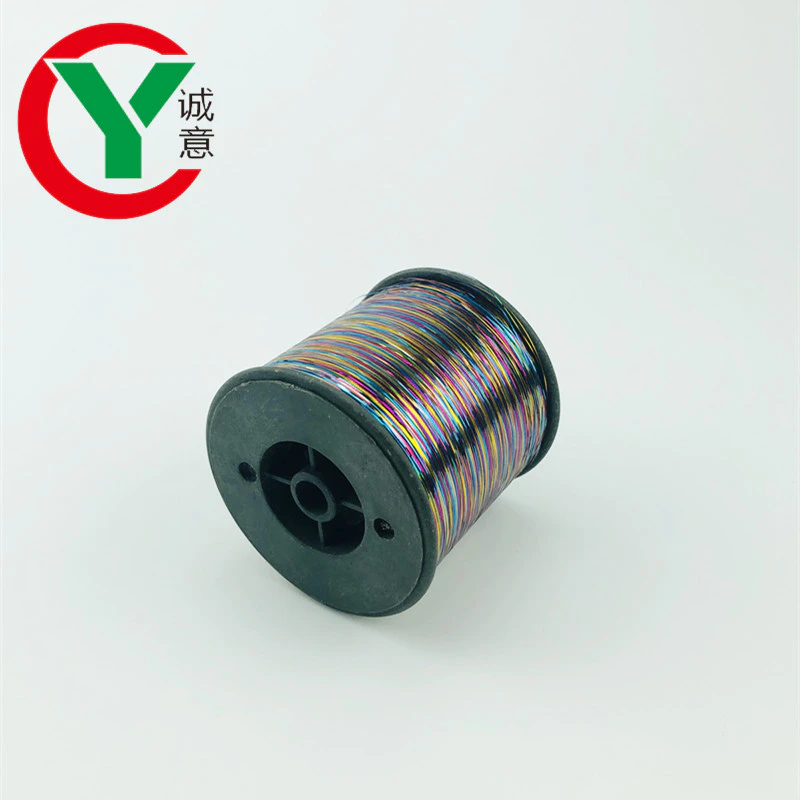 supply low price1/100 M type polyester metallized pet film metallic yarn