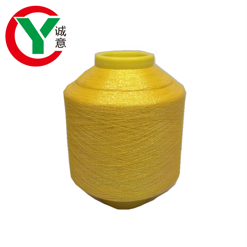 Горячая распродажа высококачественная желтая металлическая пряжа с защитой от УФ-излучения, используемая для вышивки