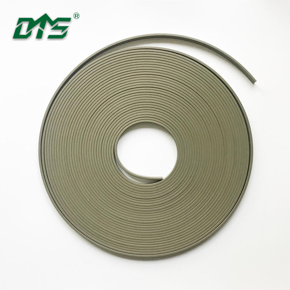 40% bronze filled PTFE guide tape with brown and green color