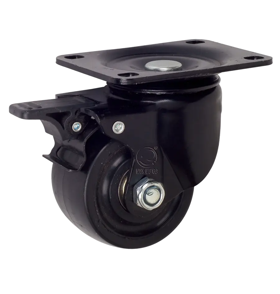 50mm Small Black PP Low Gravity Heavy Duty Caster Wheel