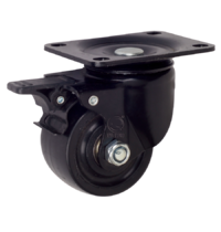 1.5" 2" 2.5" 3" Low profile pp caster wheel with total brake