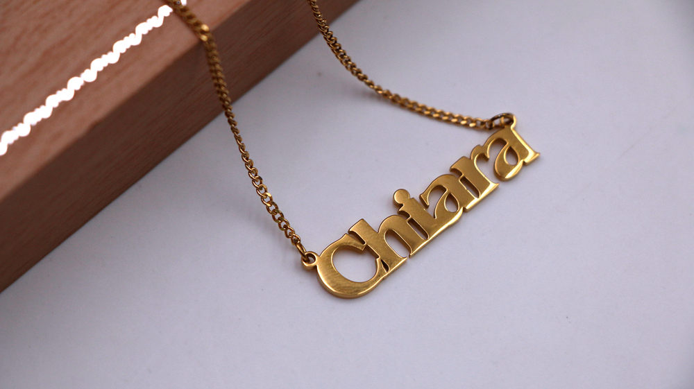 Wholesale Price High Quality Stainless Steel Jewelry Custom Name 18k Gold  Plating Sign Star Sign Necklace Factory - Buy Gold Plated  Necklace,Wholesale