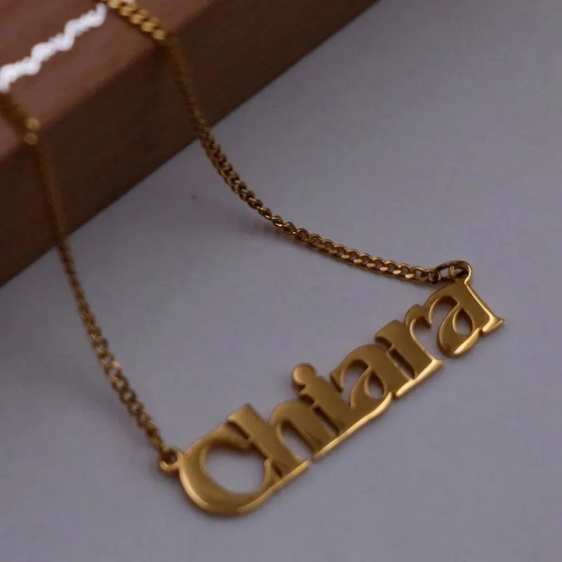 Joacii Stainless Steel Personalised Custom Names Name Customised Necklace For Nainen Koruja