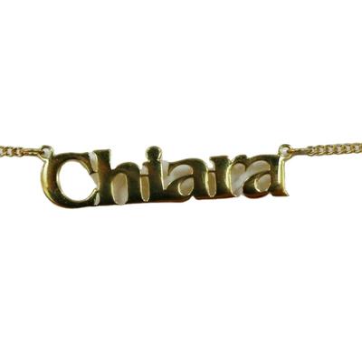 Factory Vendor 18K Gold Plated Custom Personalized Hiphop Nameplate Necklace With Collana
