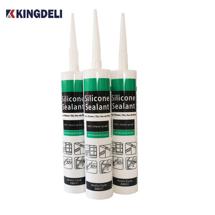 Water and weather resistant colored outdoor silicone caulk
