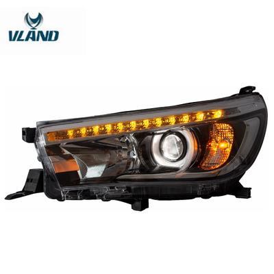 Vland manufacturer for car lamp for VIGO headlight 2015-2018 REVO/HILUX 2015-2018 headlamp with moving light +turn signal+DRL