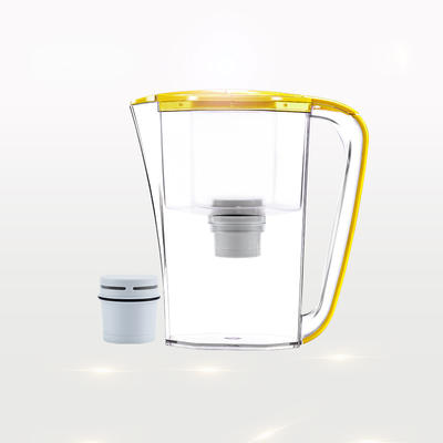 Wholesale desktop water filter jar ion resin water jug with handle