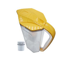 Fast filtration water filter pitcher with resin filter for home kitchen