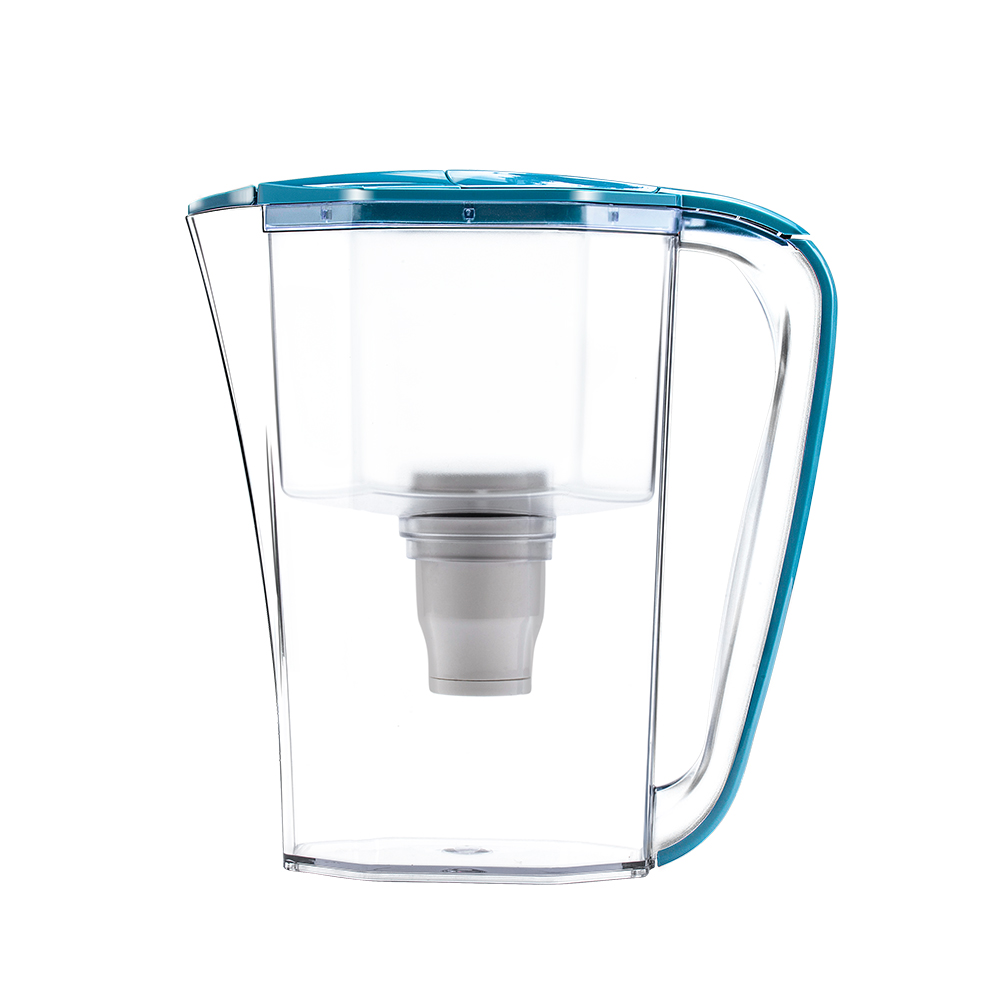 No stress required premium food grade plastic alkaline water filter jug
