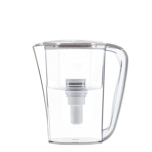 8-cups large capacity blue water filter pitcher with replaceable filter