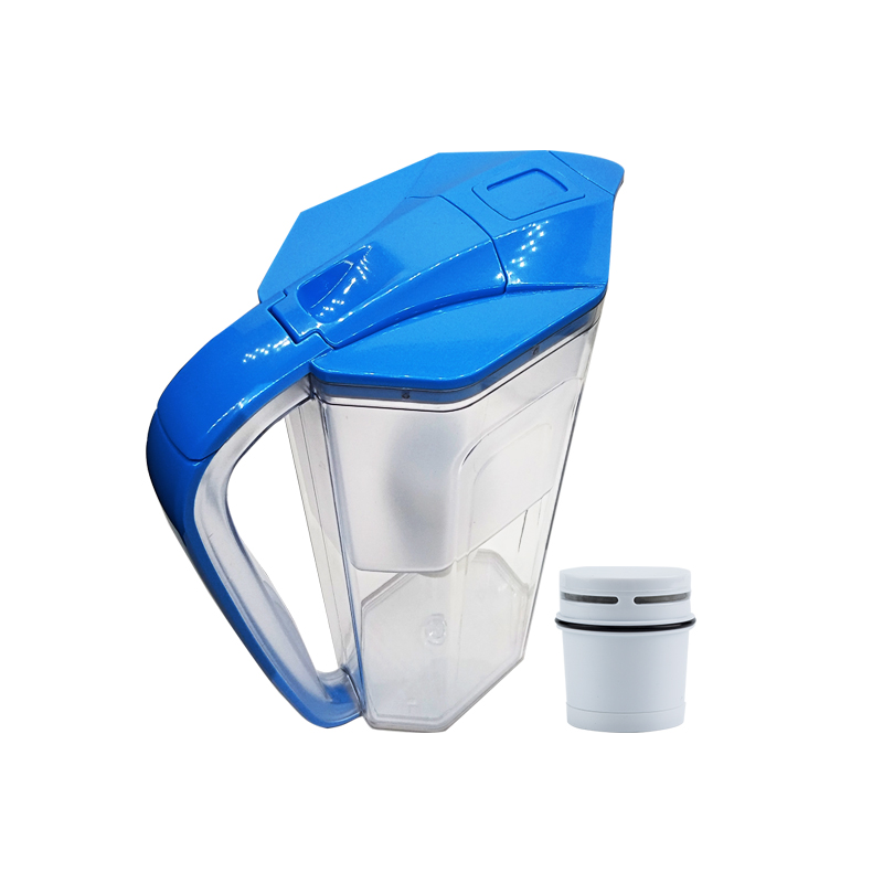 Water filter pitcher with ion resin exchange filter remove water hardness