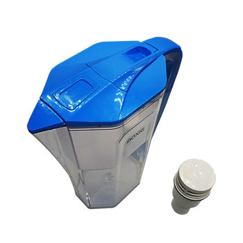 Portable alkaline water filter pitcher with activated carbon
