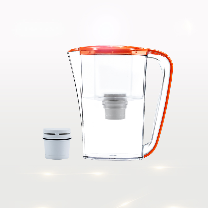 Orange beautiful water filter kettle jug with carbon filter