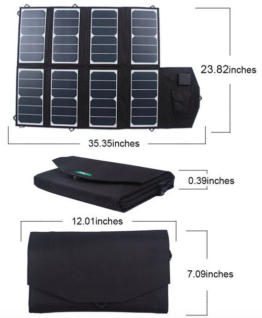 Easy carry best solar charger52W solar power charger For computer etc