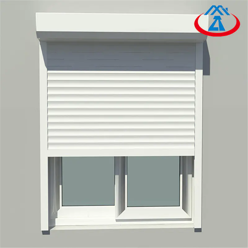 White Color Aluminum Vertical Roller Shutter Thermal Insulation Shutter Window