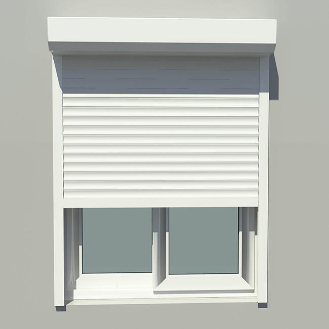Electric Beautiful Appearance Vertical Double Layer Aluminum Roller Shutter Window