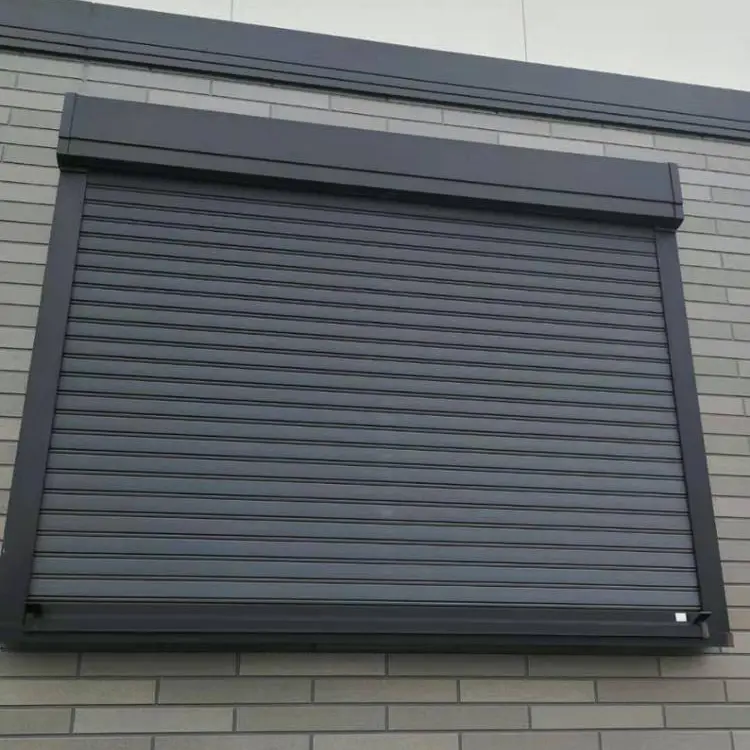 Black Color Good Quality with PU foam heat prevention Aluminum Roller Shutter Window
