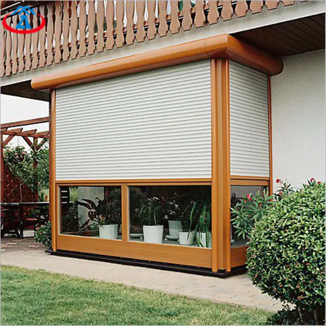 White 1600mmW*1200mmH 45mm Width Of The Slat Remote Control Thermal Insulation Aluminum Shutter Windows