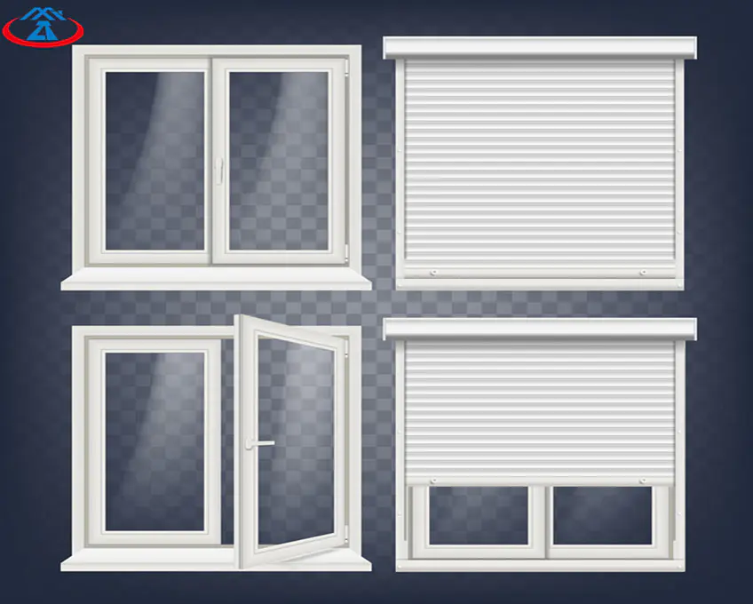 aluminium roller shutters windows windproof shutter windows from China