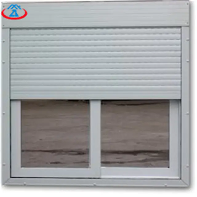 White1000mmW*1600mmH 39mm Width Of The Slat Modern Aluminum Vertical Roller Shutter Window With Motor