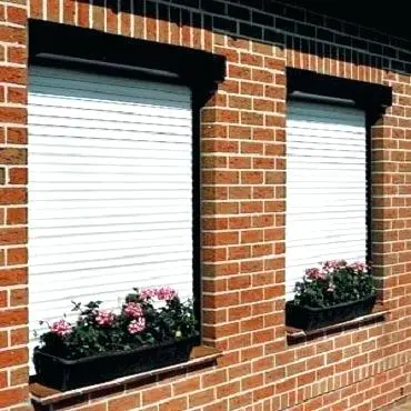 Electric Beautiful Appearance Vertical Double Layer Aluminum Roller Shutter Window