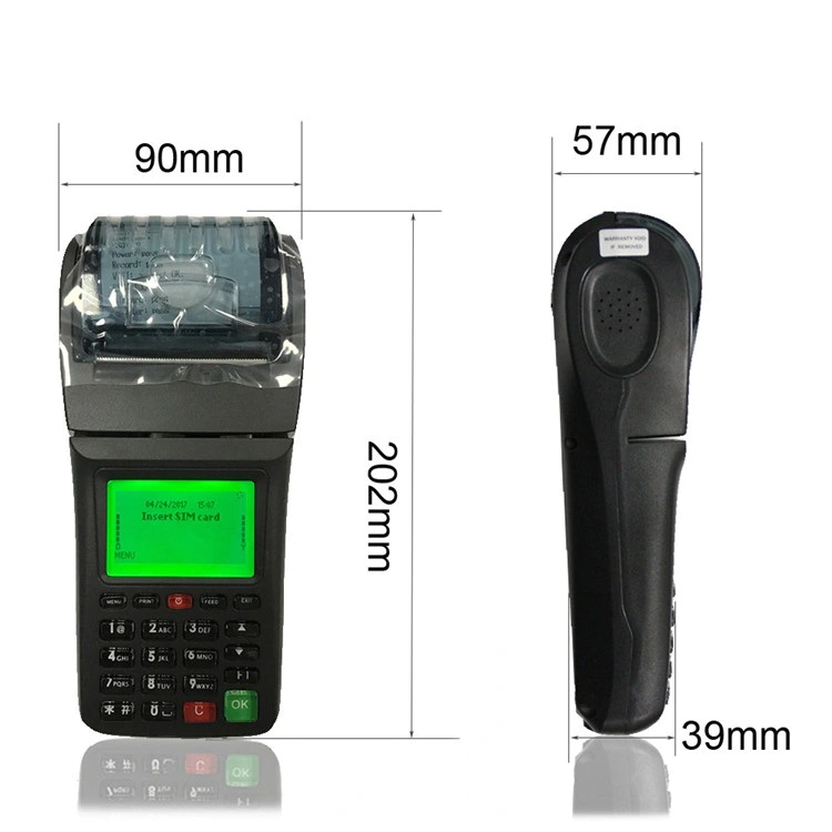 Handheld GPRS Wireless POS Terminal Machine POS For Restaurant Lottery Ticket Printing