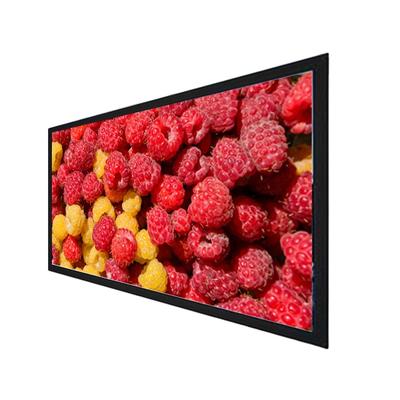84"~300" Projector Fixed Frame Screen With Soft Gray For Cinema Room