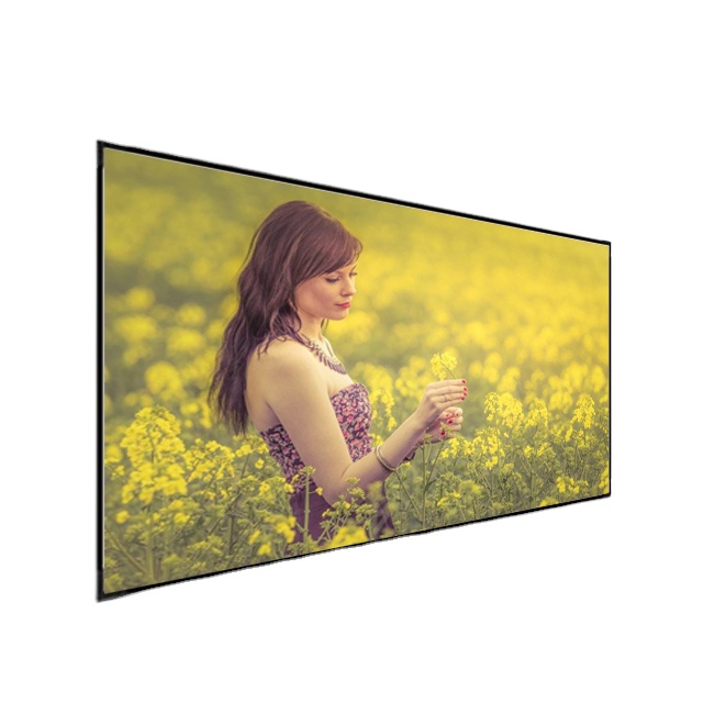4K Movie Theater 133 inch Fixed Frame 3D Projector Screen