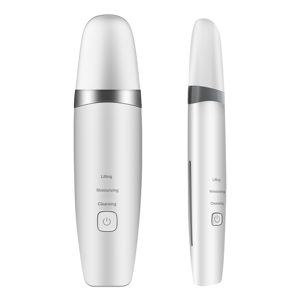 2020 wireless face peeling spatula silicone manual usb rechargeable ultrasonic skin scrubber