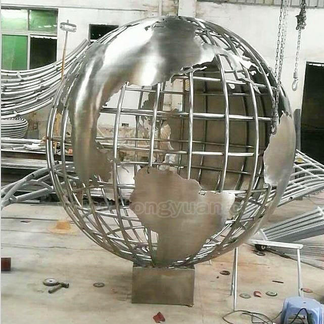 AISI 304 Ornament Stainless Steel World Globe