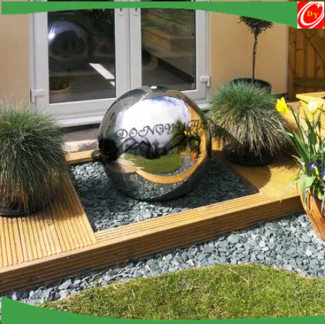 mirror finishing 600mm water feature sphere/ball fountain ball