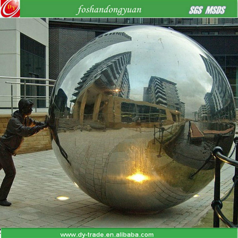 AISI 316 Big size stainless steel hollow ball/ Large mirror steel balls/ AISI 316 globe hollow balls
