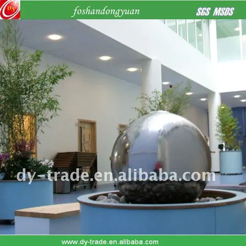 Mirror steel ball fountain/ shiny decorative balls