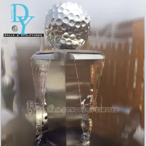 Gazing Stainless Steel Ball Spinning Water Ball Fountain