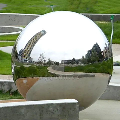 Large hollow stainless steel gazing ball chrome gazing ball for garden