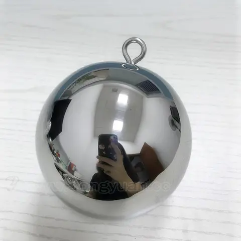 Mirror Polished Stainless Steel Round Christmas Ballfor HangingDecoration