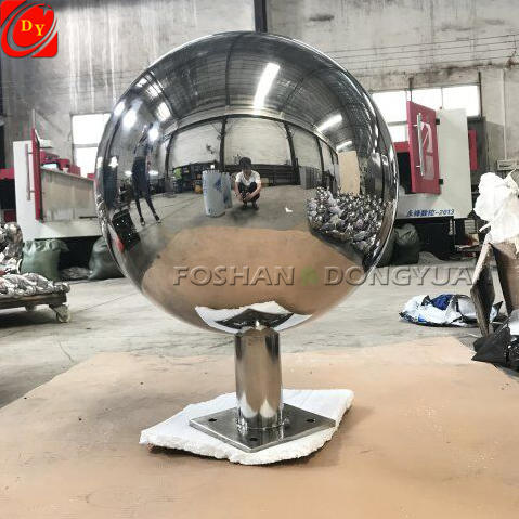 500mm Stainless Steel Ball/Sphere Garden Decoration with Hole and Stand